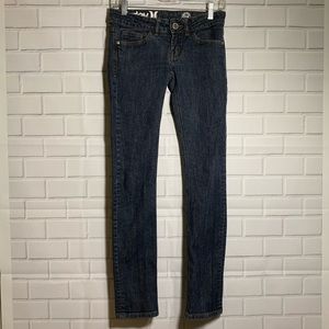 Hurley Denim Skinny Low Rise Medium Wash Jeans 26